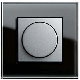 Bộ dimmer 400W màu Aluminium-Khung đơn Esprit Glass Black