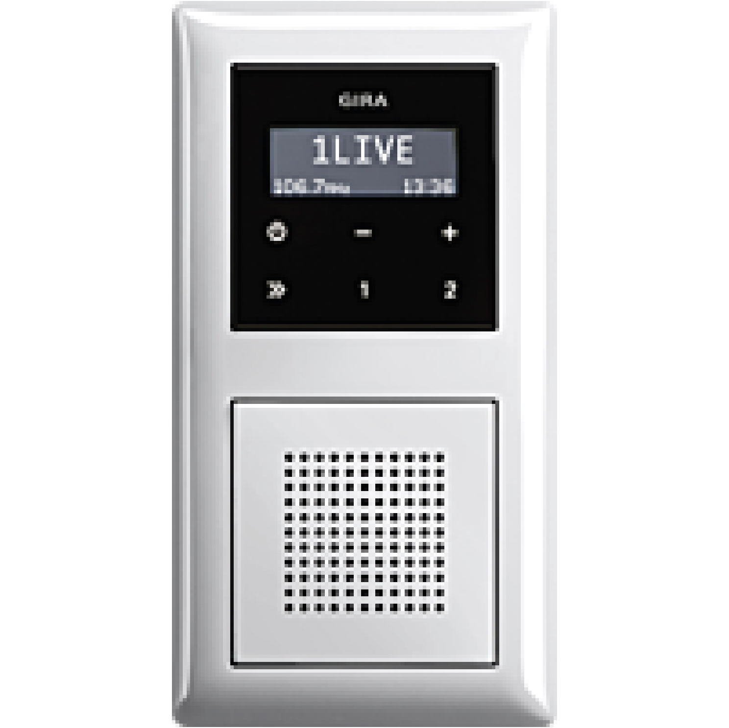 Bộ âm thanh radio gắn tường trắng bóng Gira