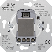 System 2000 universal LED dimming insert (touch dimmer)