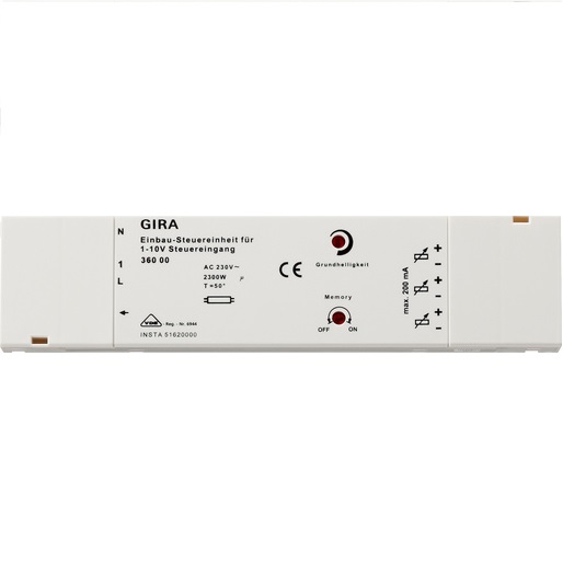 --------------------------------------------- Control Unit 1 – 10 V