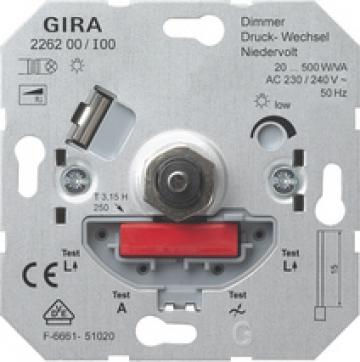 LV dimming insert with pressure 2-way switch