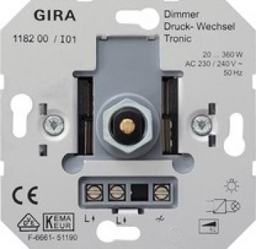 Tronic dimming insert with pressure 2-way switch